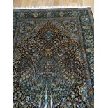 PERSIAN SILK AND WOOL PRAYER RUG