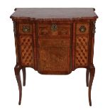 ORMOLU MOUNTED KINGWOOD AND PARQUETRY COMMODE