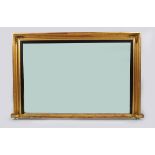 REGENCY PERIOD GILT FRAMED OVER MANTLE MIRROR