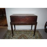 REGENCY PERIOD MAHOGANY SILVER TRUNK ON STAND
