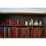 GROUP OF THIRTY-ONE IVORY CHESS PIECES