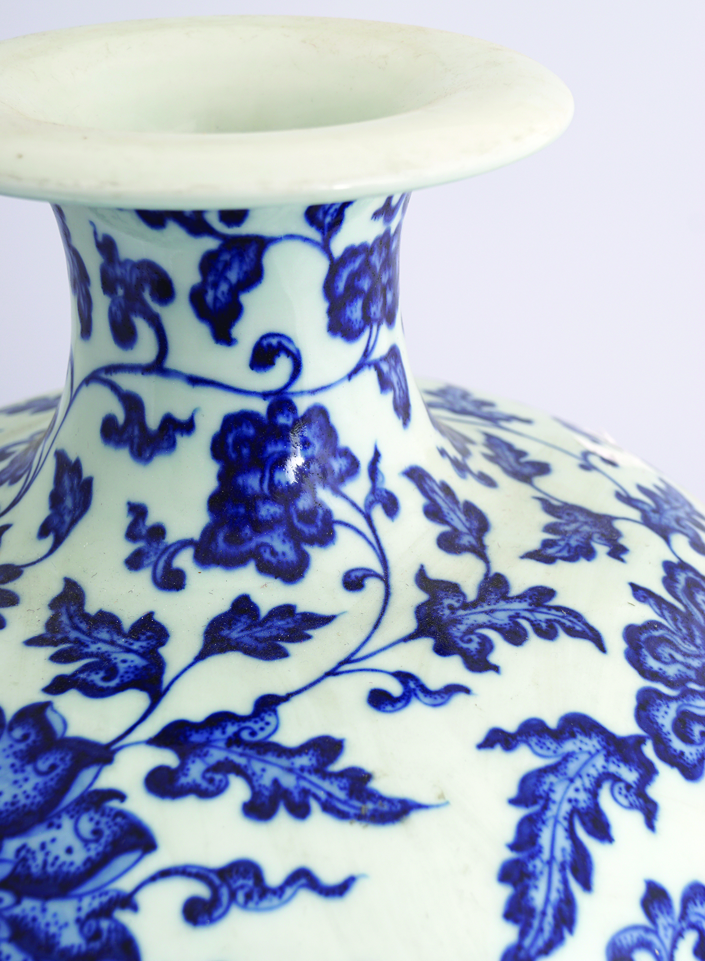 CHINESE QING PERIOD MEIPING BLUE & WHITE VASE - Image 2 of 7