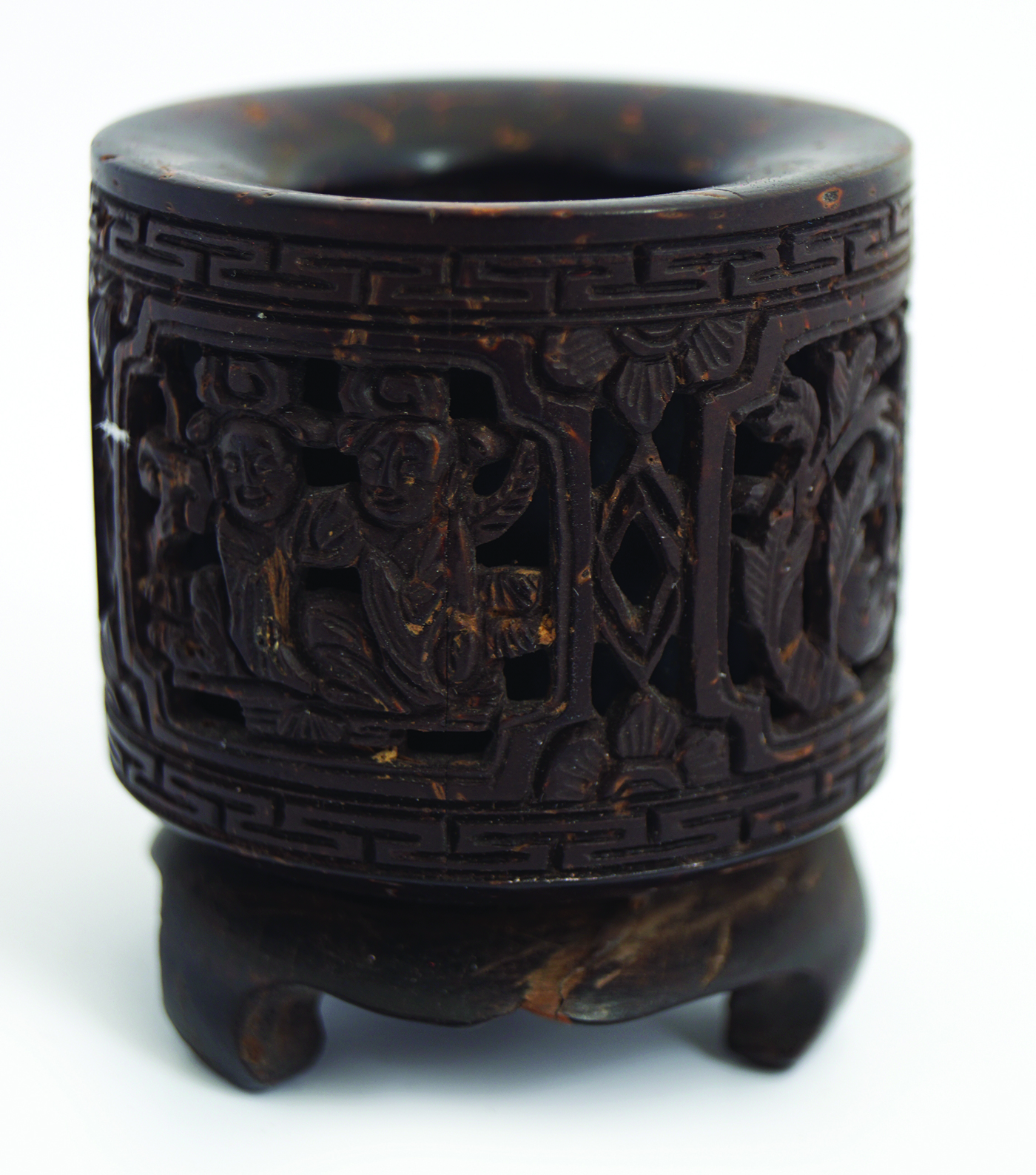 CHINESE QING PERIOD COCO DE MER SCHOLAR'S INK POT