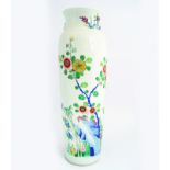 CHINESE WUCAI ENAMELLED SLEEVE VASE