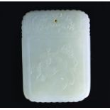 CHINESE QING PERIOD JADE PENDANT