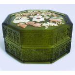 QING PERIOD CHINESE GLASS BOX & COVER