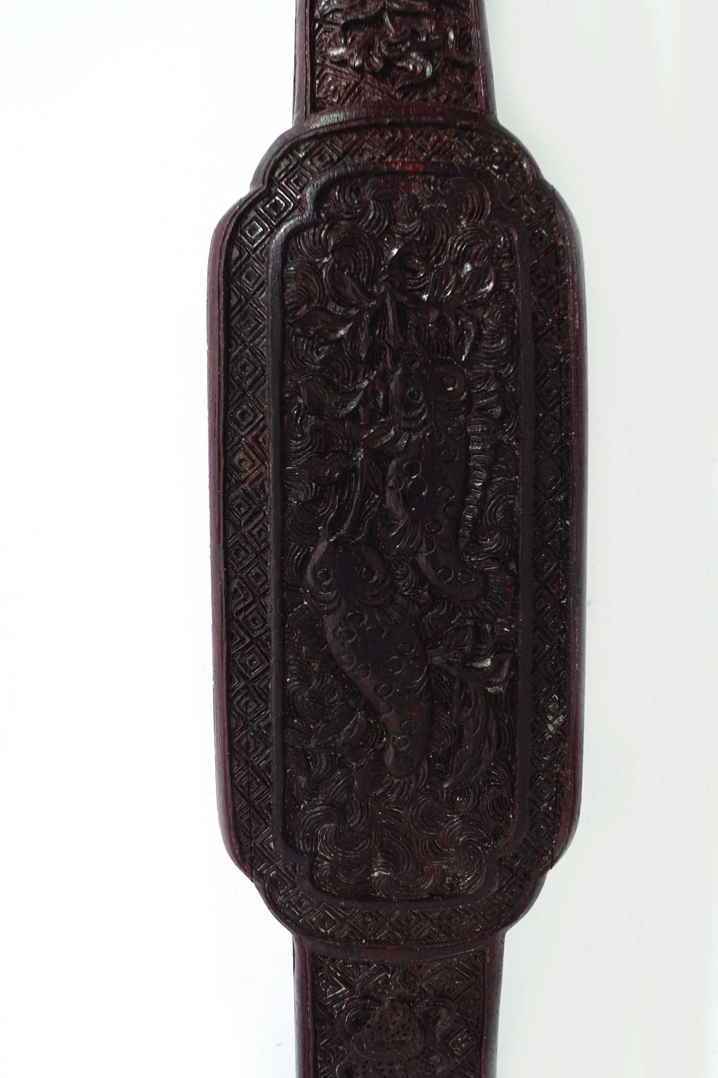 CHINESE QING PERIOD CARVED RUYI SCEPTRE - Image 4 of 9