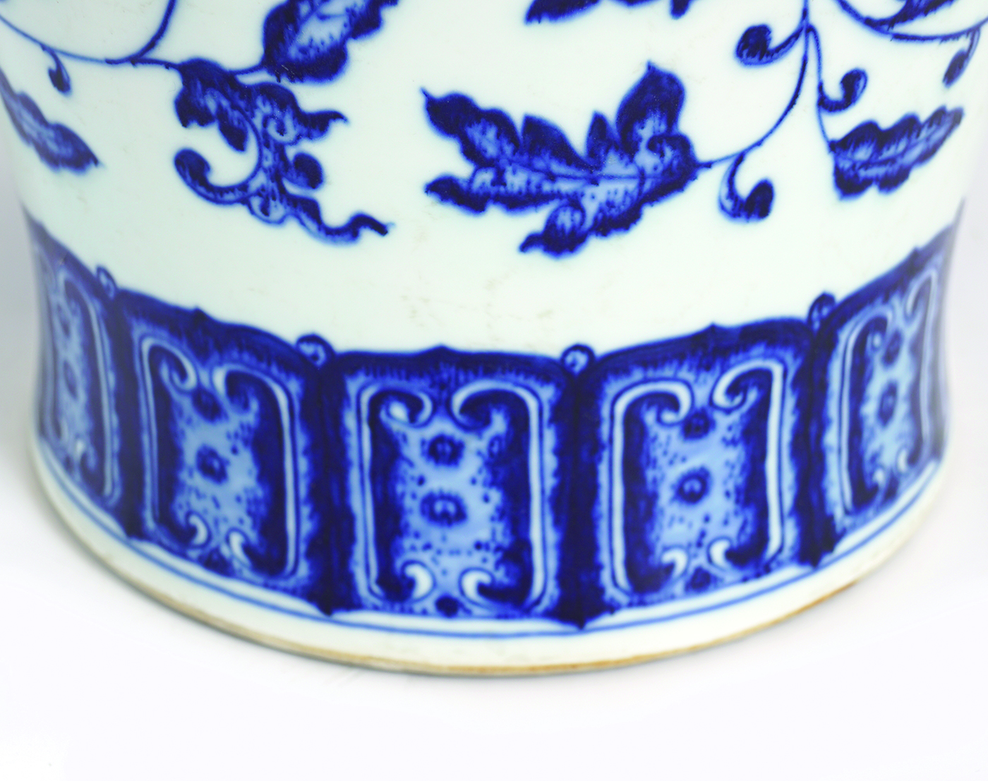 CHINESE QING PERIOD MEIPING BLUE & WHITE VASE - Image 4 of 7