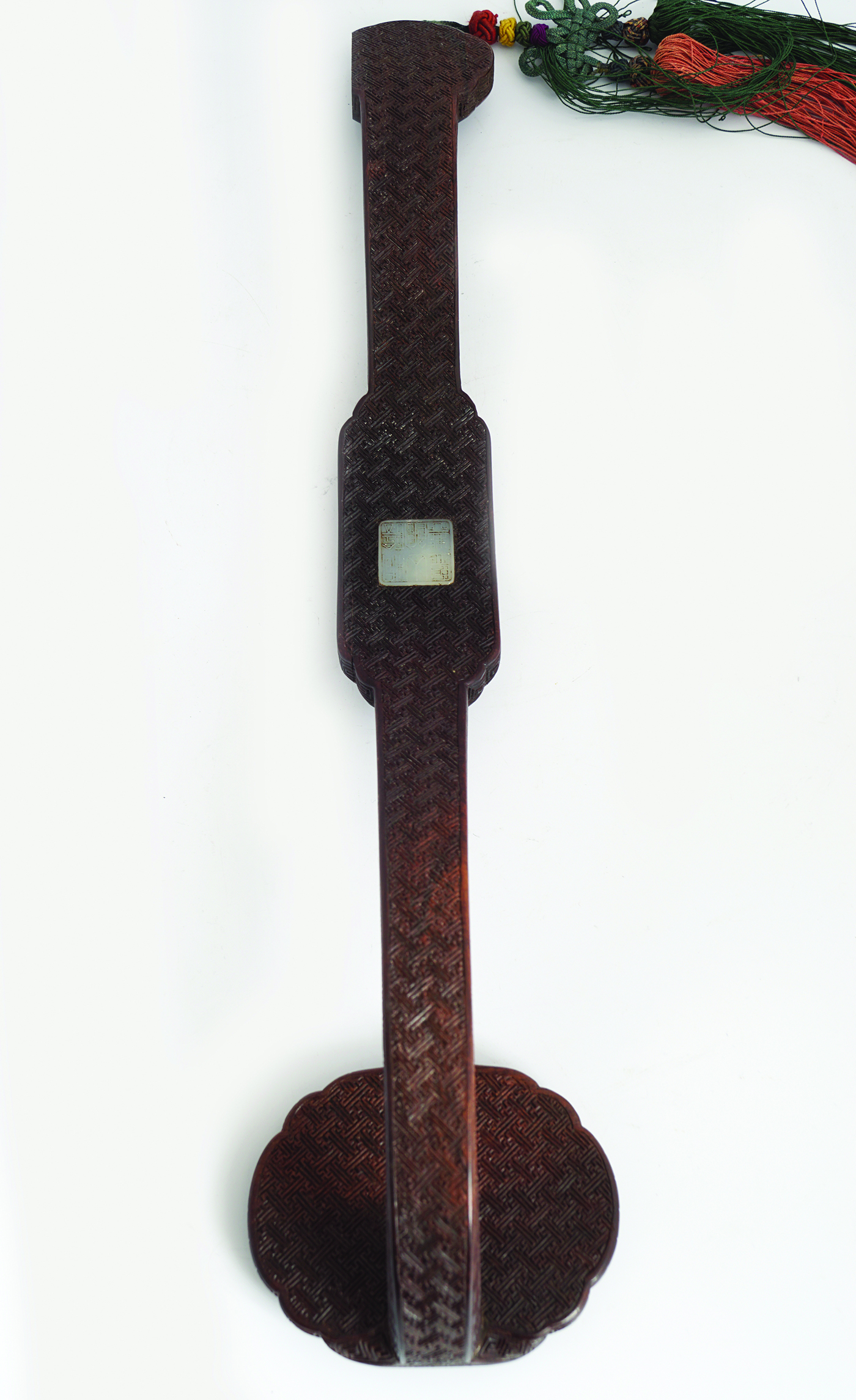 CHINESE QING PERIOD CARVED RUYI SCEPTRE - Image 6 of 9