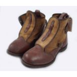 PAIR OF LEATHER & CANVAS WADING BOOTS