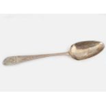 SILVER BRIGHT CUT CRESTED SERVING SPOON