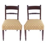 PAIR OF REGENCY PERIOD MAHOGANY CHAIRS