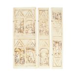 19TH-CENTURY IVORY TRIPTYCH