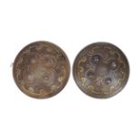 PAIR OF 19TH-CENTURY SHIELDS