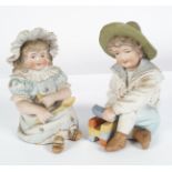 PAIR OF VICTORIAN BISQUE FIGURES