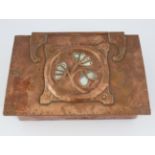 ART NOUVEAU COPPER LIDDED BOX