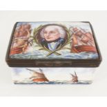 19TH-CENTURY CAPTAIN COOK ENAMELLED BOX