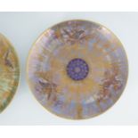 PAIR OF KPM PORCELAIN LUSTRE PLATES