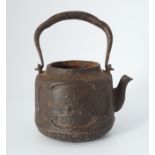 EARLY JAPANESE CAST IRON TEA POT