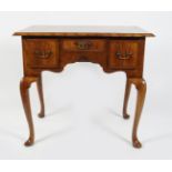 18TH-CENTURY WALNUT AND CROSSBANDED LOWBOY