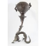 19TH-CENTURY JAPANESE MEIJI BRONZE URN