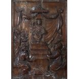 17TH-CENTURY CARVED WOOD PANEL