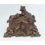 BLACK FOREST CARVED LIDDED BOX