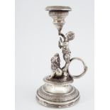SILVER CHAMBER CANDLESTICK