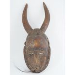 EARLY AFRICAN CEREMONIAL TRIBAL MASK