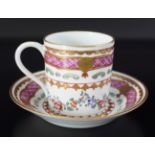 ENGLISH PORCELAIN CABINET CUP & SAUCER