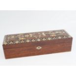 19TH-CENTURY ROSEWOOD JEWELLERY BOX