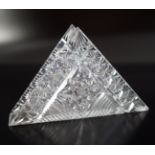 JEWISH EARLY 20TH-CENTURY CRYSTAL LETTER HOLDER