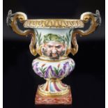 19TH-CENTURY CAPODIMONTE URN