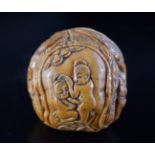 CARVED CHINESE QING WALNUT