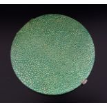 EARLY 20TH-CENTURY LADY'S SHAGREEN POWDER COMPACT