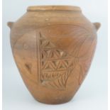 18/19TH-CENTURY EASTERN TERRACOTTA AMPHORA JAR