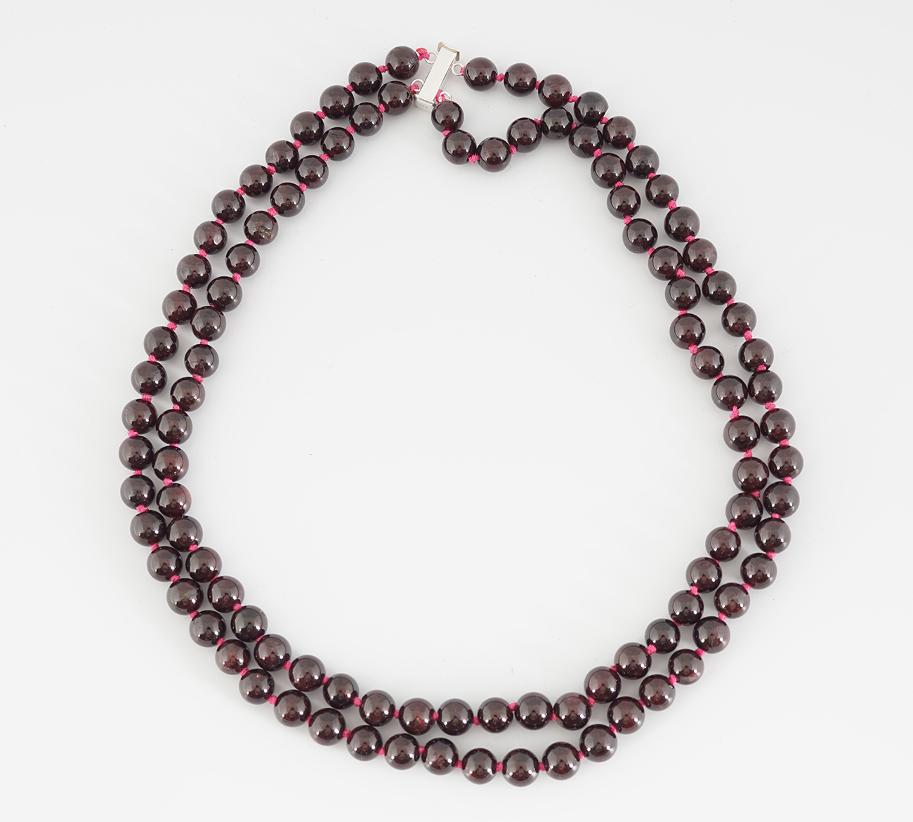 DOUBLE-STRUNG BEADED NECKLACE