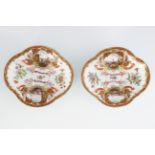 PAIR OF MEISSEN DISHES