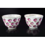 TWO 18TH-CENTURY MEISSEN PORCELAIN WINE CUPS