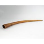 19TH-CENTURY ENGRAVED AFRICAN IVORY HORN