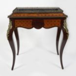 FRENCH KINGWOOD AND MARQUETRY JARDINIERE