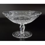 19TH-CENTURY CRYSTAL TAZZA