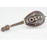 MECHANICAL MUSICAL TORTOISESHELL MINIATURE MANDOLIN