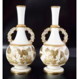 PAIR OF 19TH-CENTURY GRANGER WORCESTER PARCEL GILT VASES