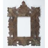 LARGE 19TH-CENTURY ISLAMIC BRONZE PICTURE FRAME