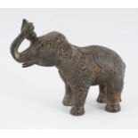 EARLY BRONZE INDIAN ELEPHANT