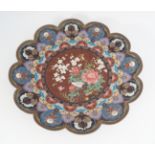 19TH-CENTURY JAPANESE CLOISONNÉ ENAMELLED CHARGER