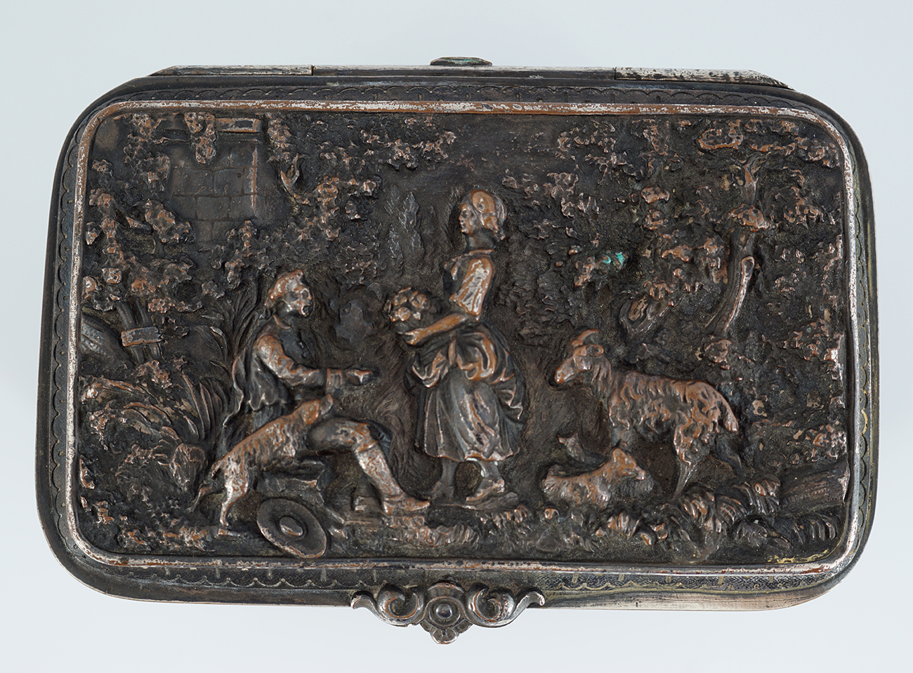 19TH-CENTURY PLATED JEWELLERY BOX - Image 8 of 10