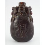 CHINESE QING HORN SNUFF BOTTLE