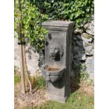 SCULPTED LIMESTONE WATER FOUNTAIN